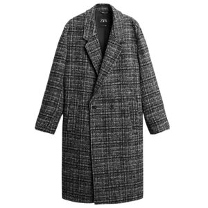 Zara Men's Wool Mix Fully Lined Coat